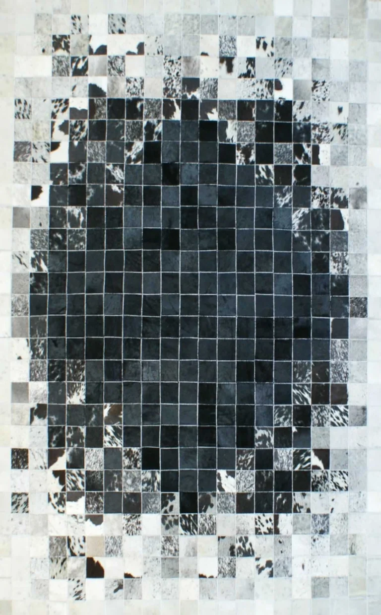 Deri Halı SP-205 Black Reverse — görünüş 1