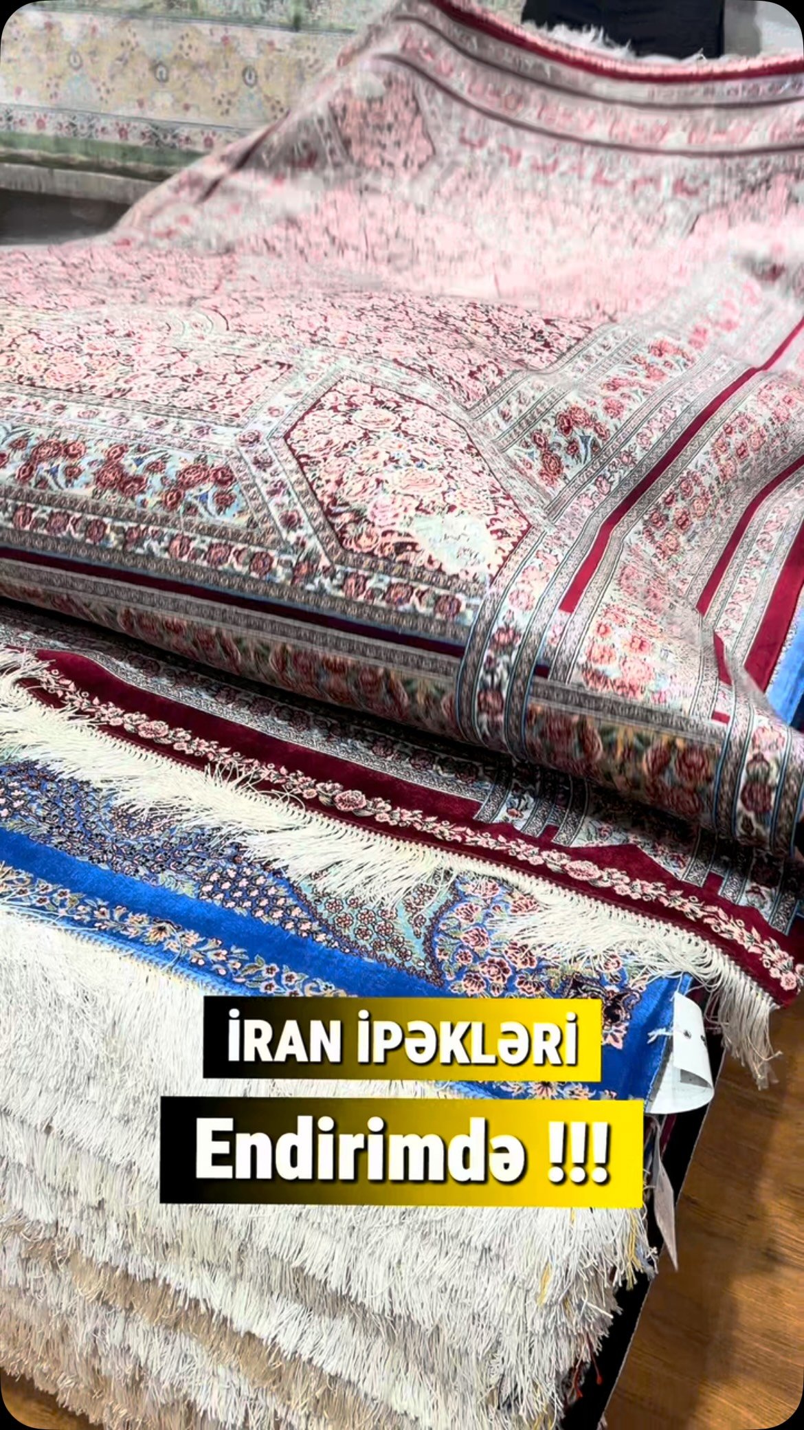 İran ipək xalçaları